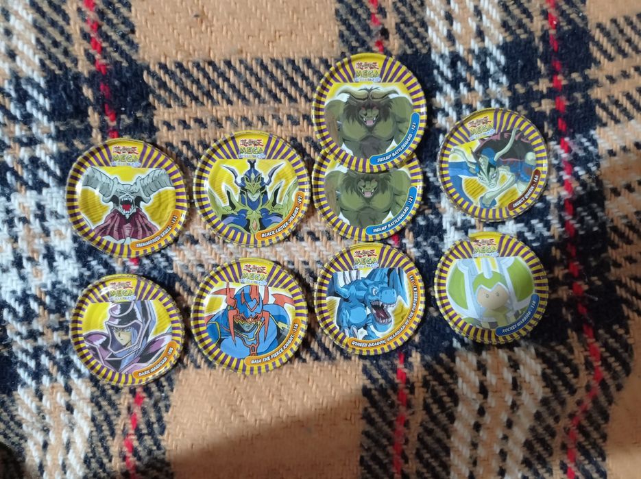 Coleção mega metal tazos yugi oh