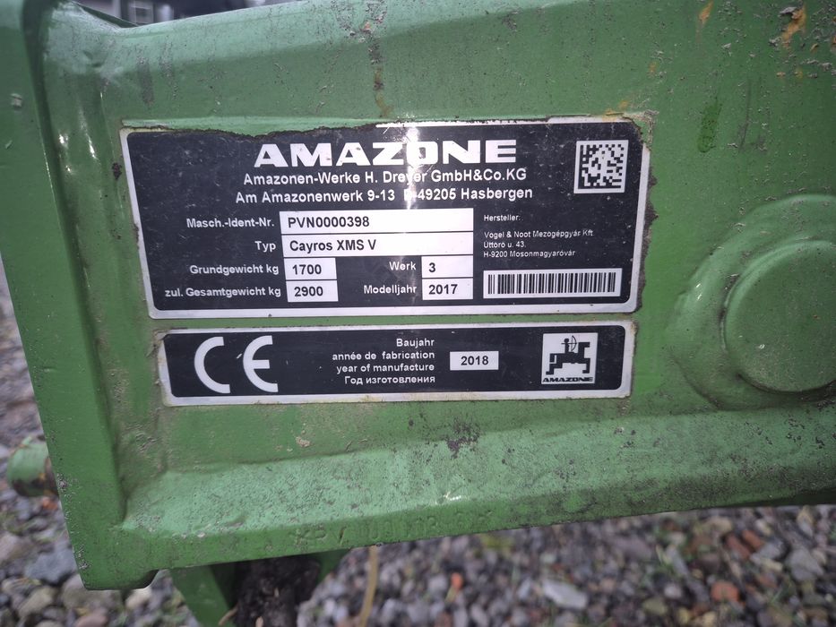 Pług Amazone Cayros 4 skibowy.