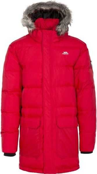 TRESPASS Baird Kurtka puchowa męska parka czerwona XXS