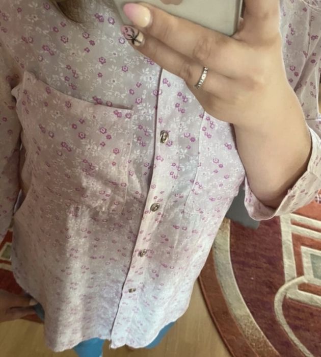 Różowa koszula z kwiatkami rozmiar XL New Collection