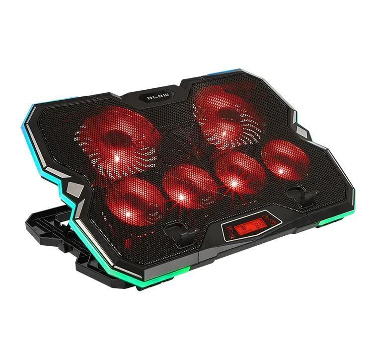 Gamingowa podstawka chłodząca pod laptop podświetlana RGB LED 66-366