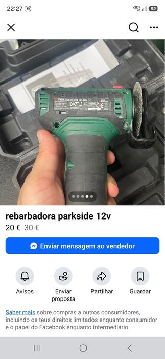 Rebarbadora mini