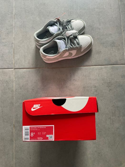 Nike Dunk Low "Light Grey" - Novo, com Caixa