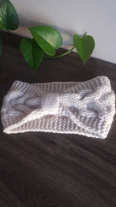 Damska zimowa opaska na głowę headband