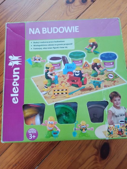 Kreatywne Zabawki Na budowie z plasteliną ciastoliną Elefun