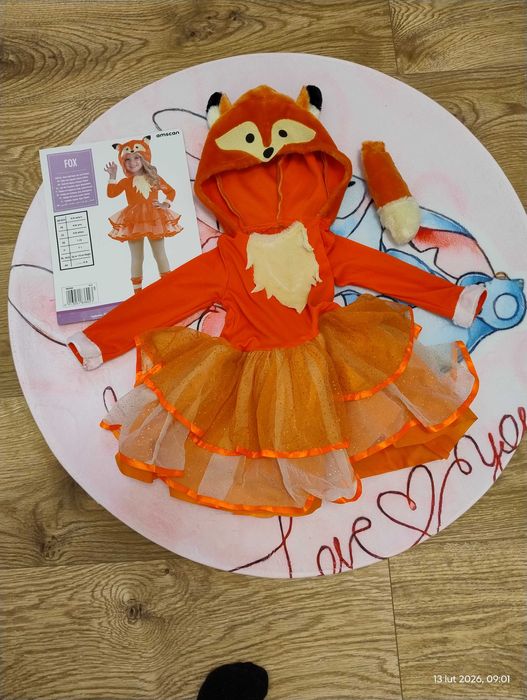 Strój lisek dla dziewczynki roz 110