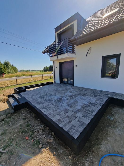 Układanie KOSTKI, taras wentylowany, brukarz, Łańcut, Rzeszów, Krasne,