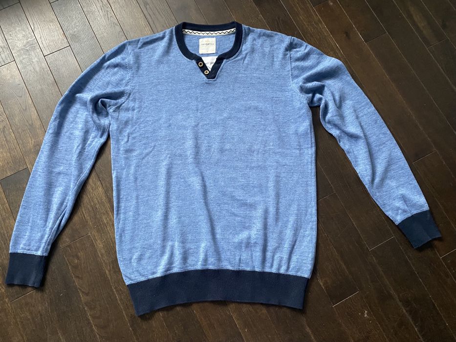 Sweter meski reserved S niebieski