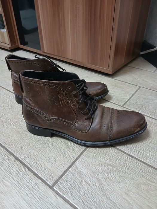чоловічі шкіряні чоботи