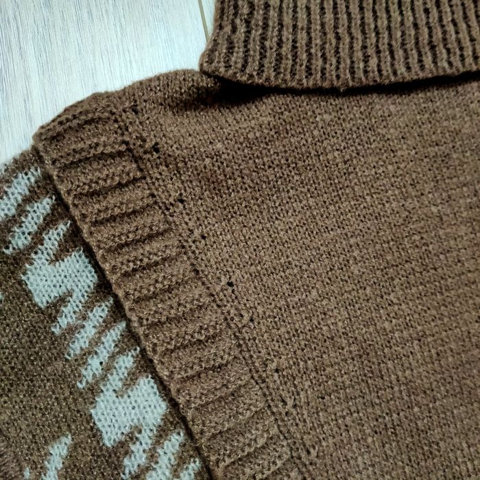 Sukienka sweter dzianina golf