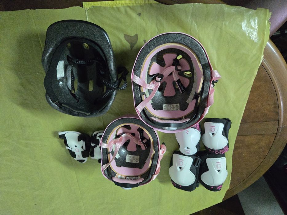 Capacetes e protecções