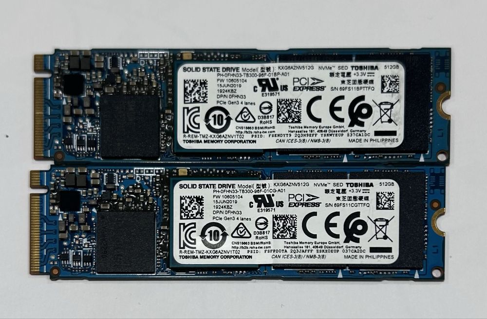 SSD M.2 NVMe 512GB/256GB