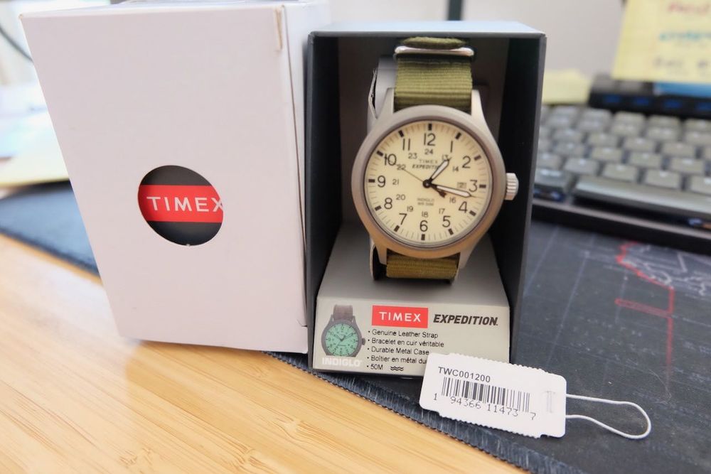 Zegarek Męski Timex Expedition TWC001200 na Pasku Nato