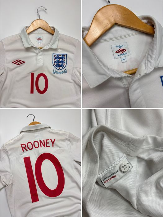 Футболка Umbro England Team #10 #30 Rooney Davey 2009/10/11 size S, M
