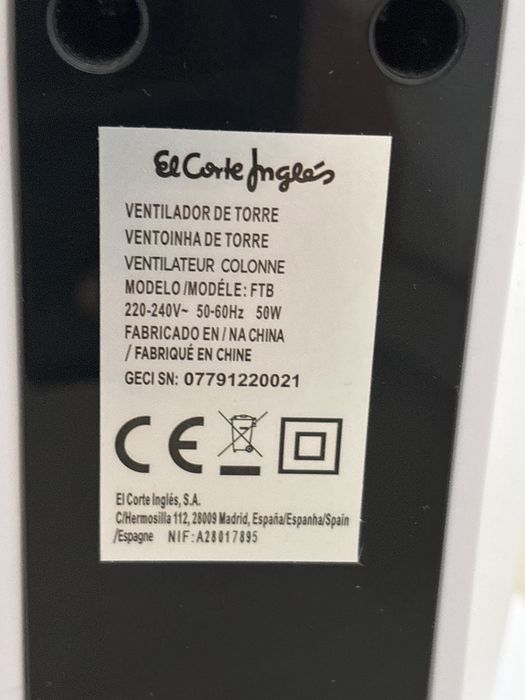 Ventoina de torre El corte ingles
