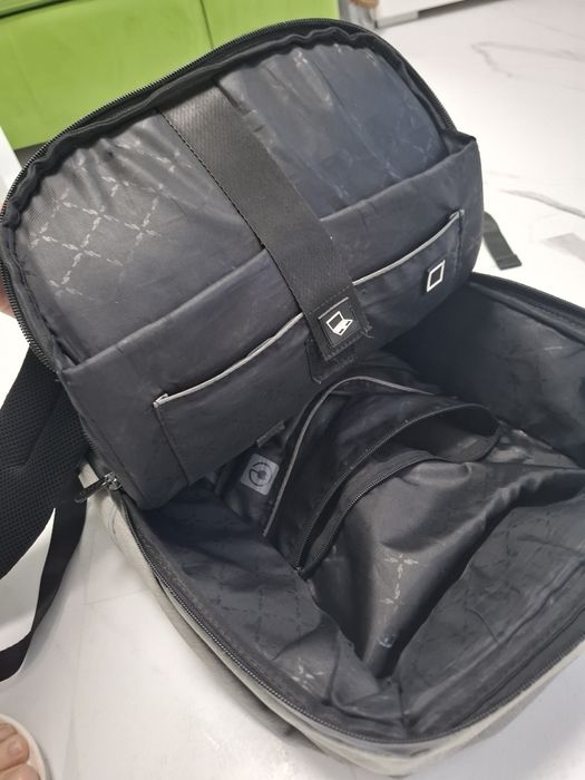 Plecak Ochnik męski szaro czarny sportowo elegancki