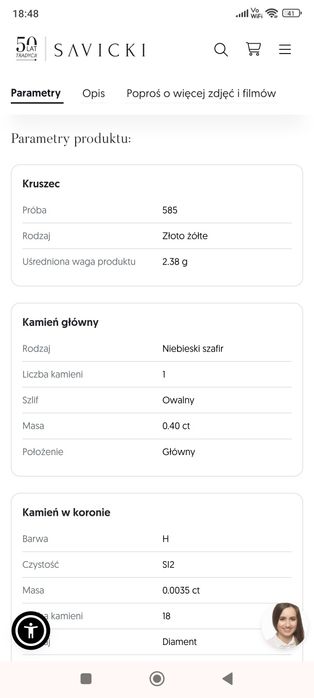 Pierścionek Savicki