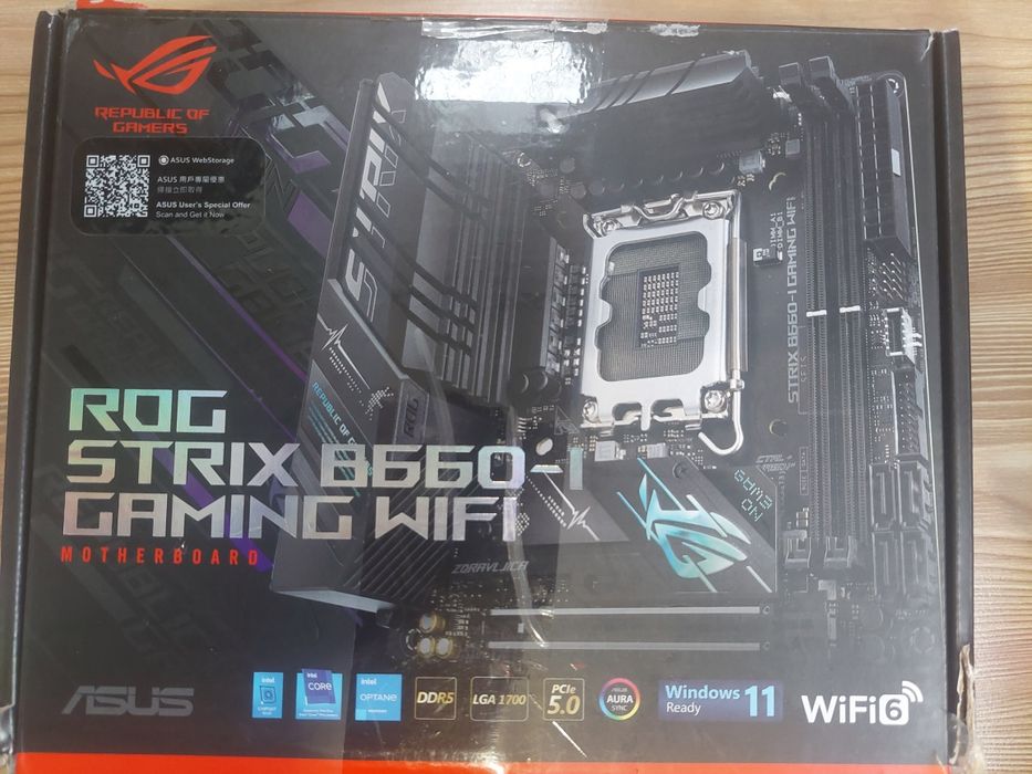 Материнська плата Asus Strix B660i ITX