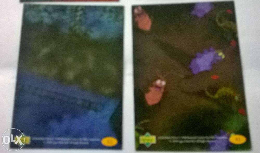 Set de 5 cartas numeradas e diferentes do filme Anastasia