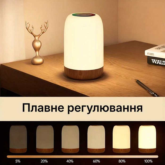 Портативний світильник Smarti Aura нічник лампа акумуляторна