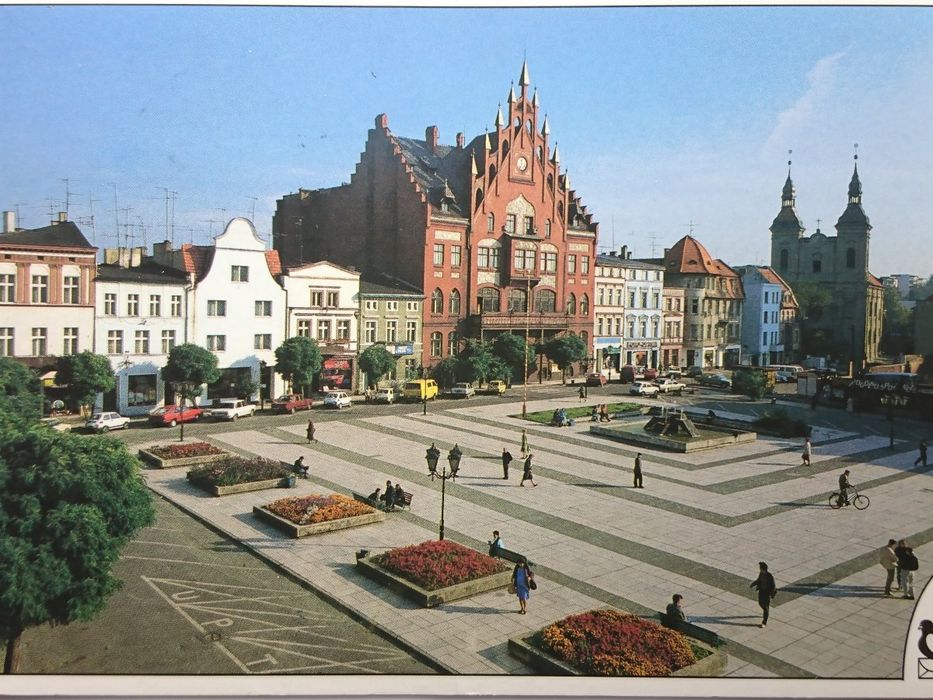 Chojnice. Widok na Zabytkowy Rynek Fot. Czasnojć
