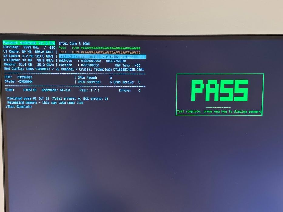 Оперативна памʼять Crucial DDR5 SO-DIMM 16GB 4800MHz CL40