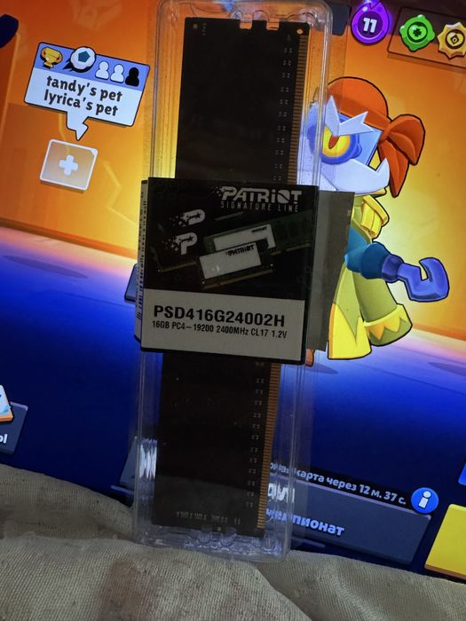 Модуль памяти 16GB одна плажка Patriot PSD416G24002H полностью НОВЫЙ