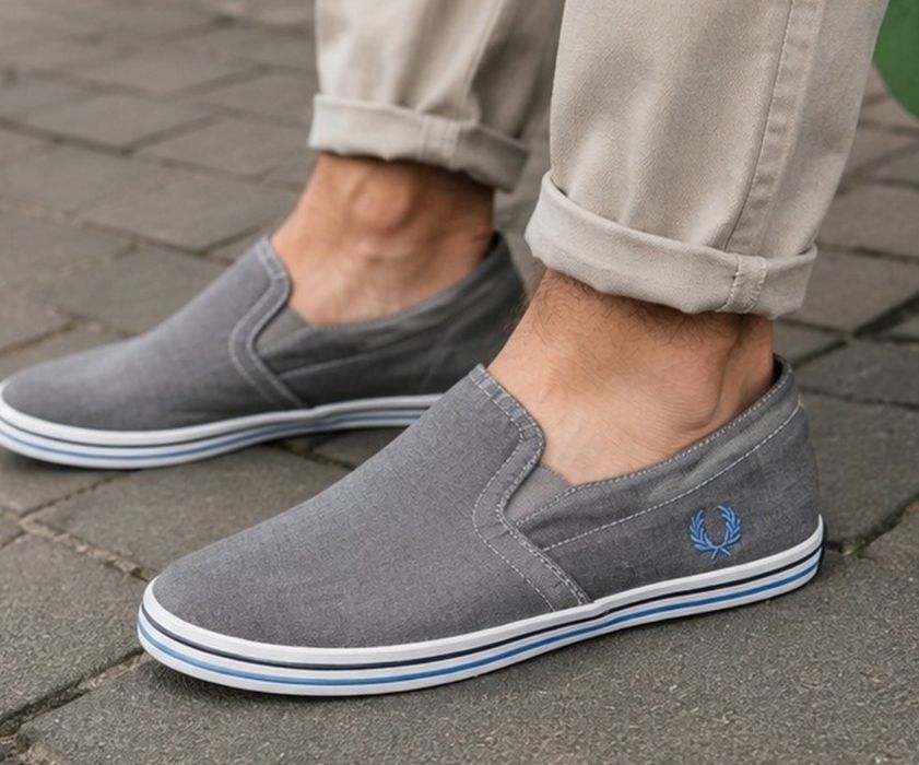 Чоловічі сліпони Fred Perry B9015 сірі EUR 43 / UK 9 / US 10