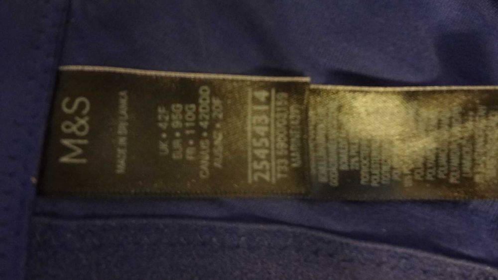 Biustonosz Marks&Spencer 95G/42F nowy, bawełna