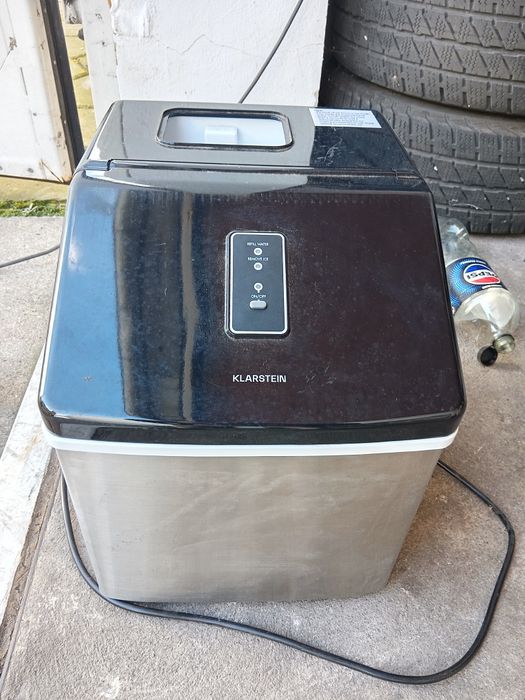 Klarstein Clearcube kostkarka do lodu 13kg/24h stal przezroczysty lód