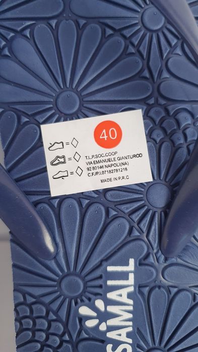 Japonki damskie na basen, plażę,po domu czy w plener Rozmiar 40