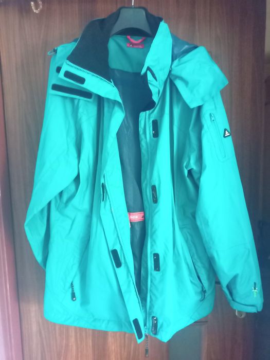 OCK kurtka damska 46 wiosna lato jesień niebieska turkusowa wiatrówka