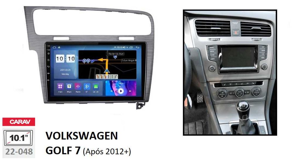 (NOVO) Rádio 2DIN • Volkswagen GOLF 7 / VII • [4+32GB] • Android GPS