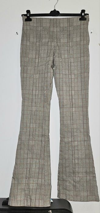 Spodnie dzwony bootcut krata Collusion