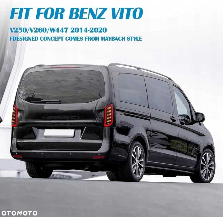 Задні ліхтарі KPL Vland Led Neon Tuning Дим Mercedes Vito V-Class 447 Flap