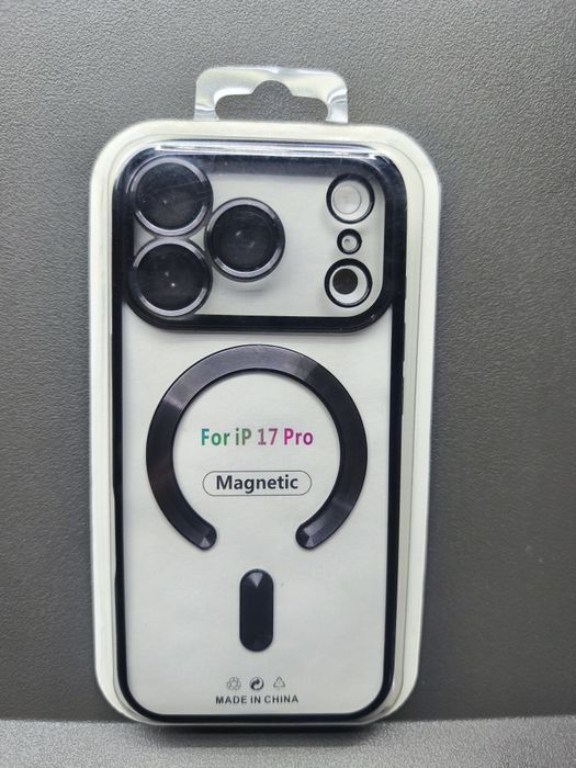 Transparente MagSafe Preta – iPhone 17 Pro (Nova)