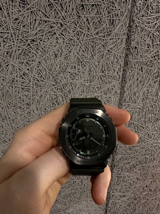 Чоловічий годинник Casio G-SHOCK GA-2100B (металевий)