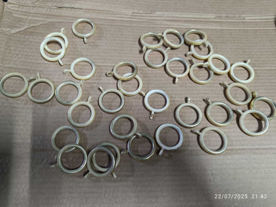 2 Conjuntos de argolas para cortinados
