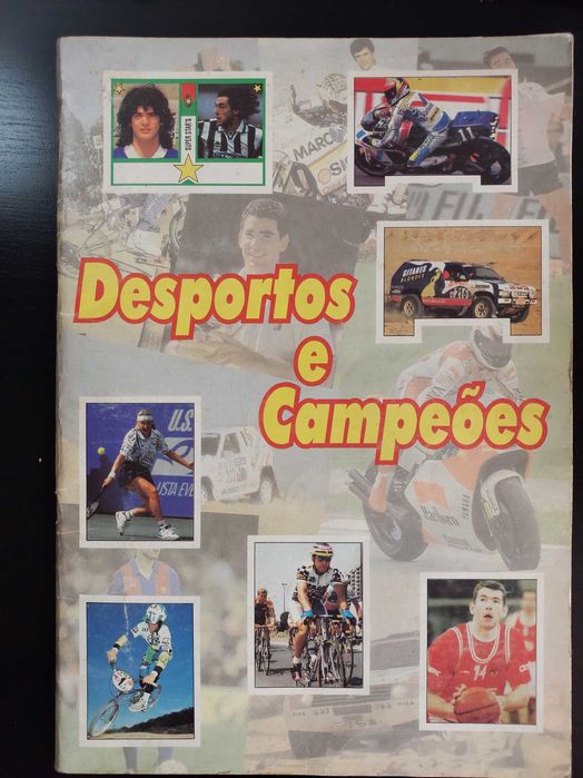 Caderneta de cromos "Desporto e campeões"- Completa