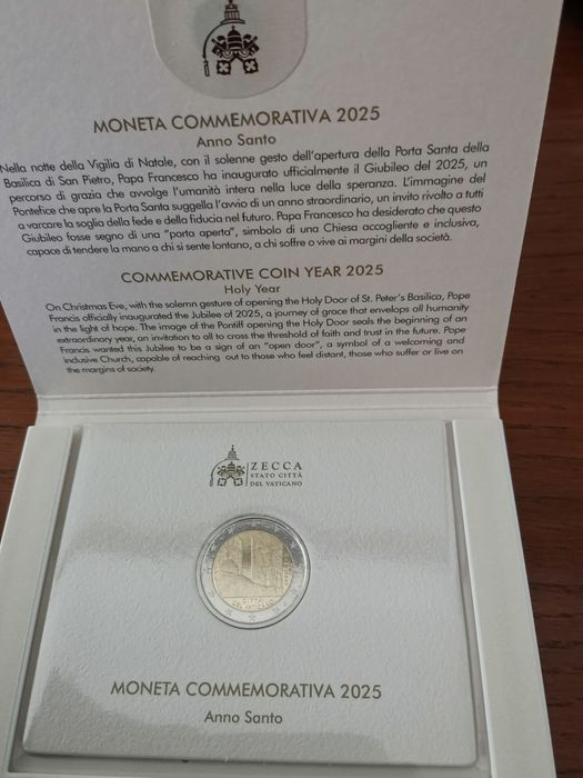 Vaticano 2025 - Moeda comemorativa de 2€  Jubileu