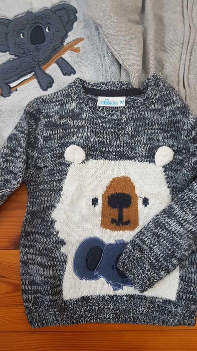 Zestaw 3 sweterków, rozmiar 92
