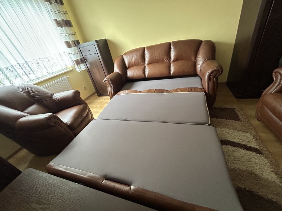 Komplet wypoczynkowy sofa i 2 fotele