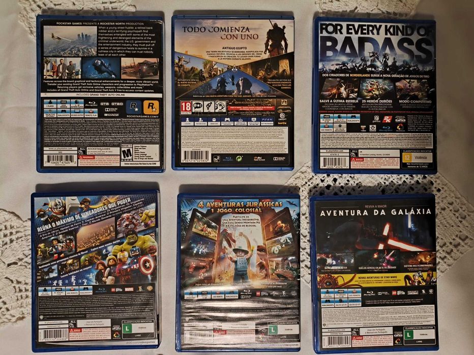 Jogos para XBox Series/ XBox One/ XBox 360/PlayStation 4/PlayStation 3