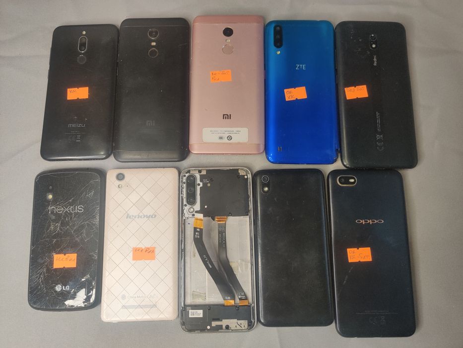 3 Лот смартфонів 10шт Xiaomi Huawei Lg Lenovo Redmi