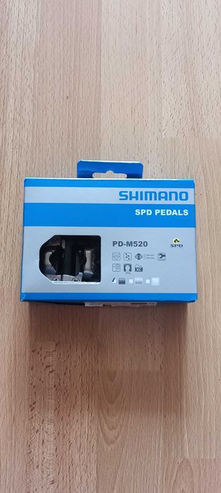 Pedaly zatrzaskowe Shimano SPD PD-M520+bloki SH-51 Oryginal