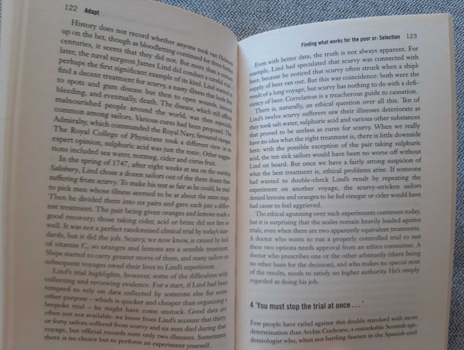 Livro "Adapt" de Tim Harford