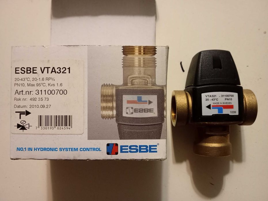 Nowy zawór ESBE VTA321