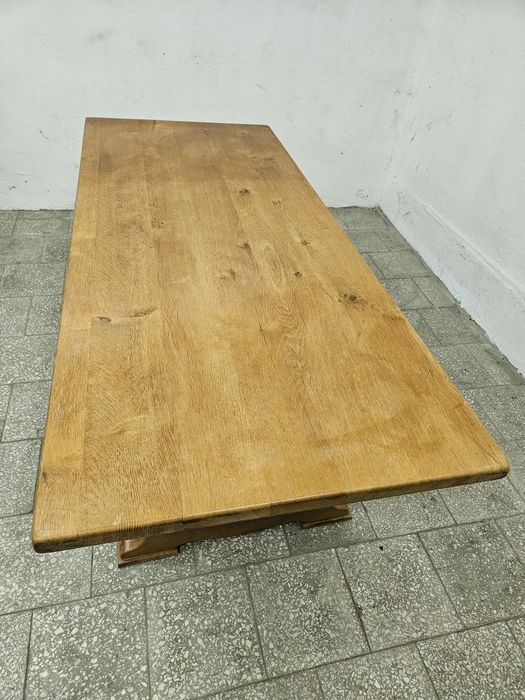 Rustykalny stół dębowy oraz 6 krzeseł /