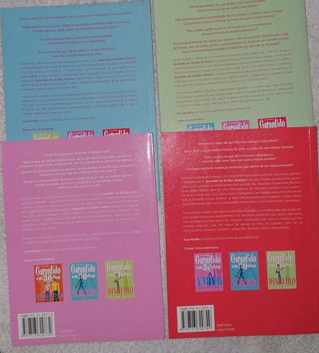Livros colecção 4 Un.
