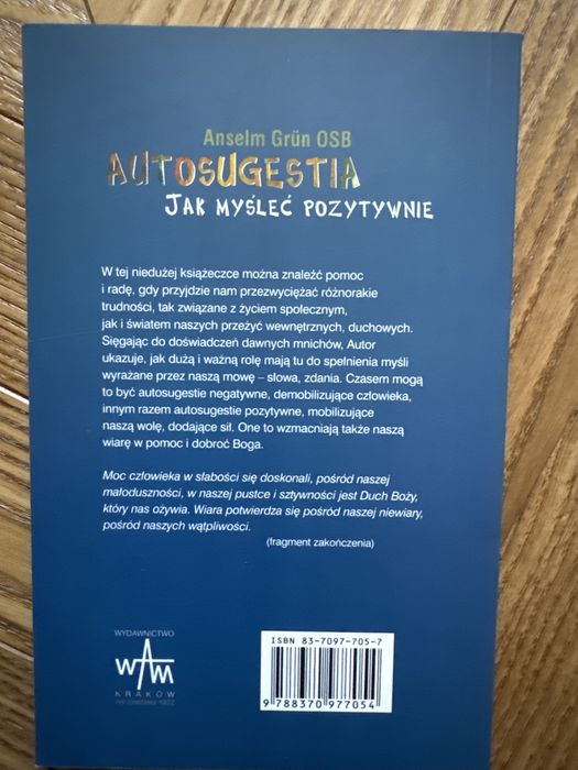 Książka jak myśleć pozytywnie